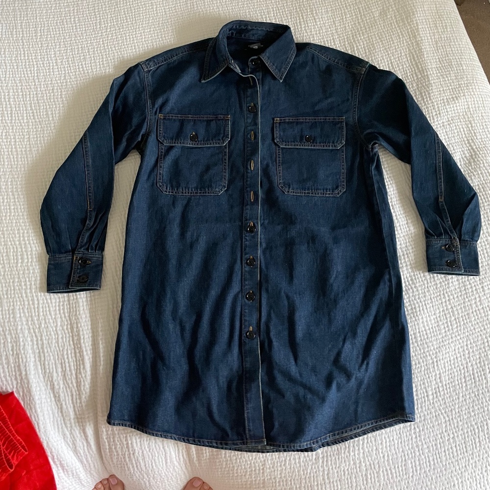 NWT Club Monaco Denim Dress in Size 00